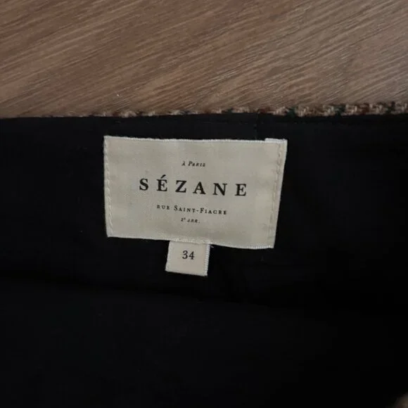 Sezane Brown and Tan Mini Skirt - Picture 5 of 5